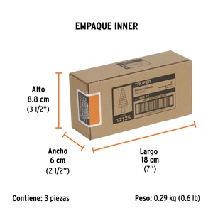 Broca escalonada óxido negro 12escalones 3/16