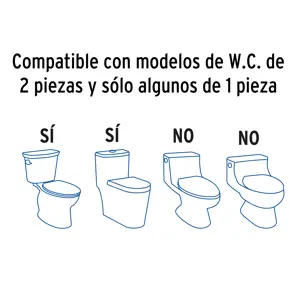 Bidet para WC de 2 piezas, Foset