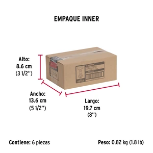 Hermex Bolsa c/2 bisagras bidimensionales de 110°cobertura completa