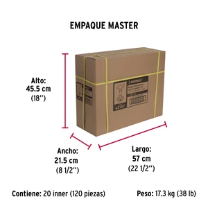 Hermex Bolsa c/2 bisagras bidimensionales de 110°cobertura completa