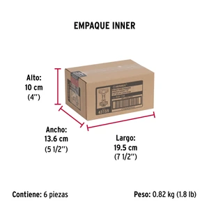 Hermex Bolsa c/2 bisagras bidimensionales de 110° cobertura interna