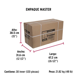 Hermex Bolsa c/2 bisagras bidimensionales de 135° cobertura interna
