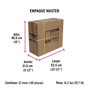Hermex Bolsa c/2 bisagras bidimensionales de 165°cobertura completa