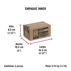Hermex Bolsa c/2 bisagras bidimensionales de 95° cobertura interna