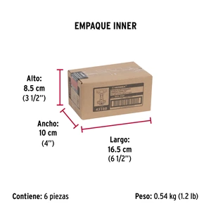 Hermex Bolsa c/2 bisagras bidimensionales de 95° cobertura media