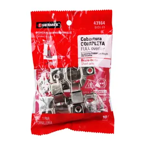43164 / BIDI-FF Hermex Bolsa c/2 bisagras bidimensionales de brazo corto,c completa