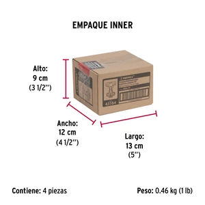 Hermex Bolsa c/2 bisagras bidimensionales de brazo corto,c completa