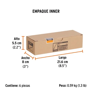 Broca con punta centradora para madera 1/2