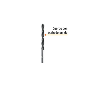 Broca con punta centradora para madera 1/4