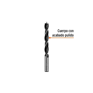 Broca con punta centradora para madera 3/8
