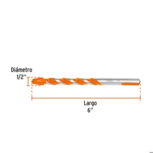 Broca multimaterial 1/2 x 6
