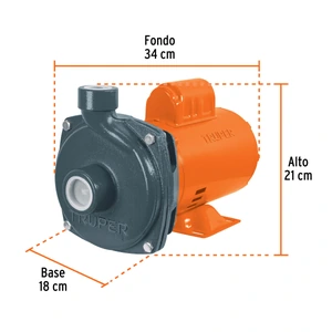 Bomba centrífuga para agua, 1 HP, TRUPER