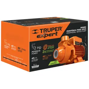 10068 / BOAP-1/2 Bomba periférica 1/2 HP, altura máxima 45 m, Truper Expert