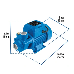 Bomba periférica 1/2 HP, altura máxima 25 m, Foset