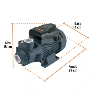 Bomba periférica 1 HP, altura máxima 60 m, Truper