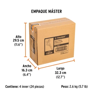 Truper Cabeza infladora de llantas c/clip, hembra, cuerda 1/4 NPT