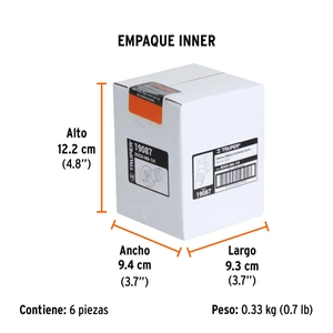 Cabeza infladora de llantas, macho, cuerda 1/4 NPT, Truper