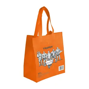 65013 / BOEC-30X34 Bolsa ecológica naranja de 30 x 34 cm, Truper