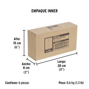 Mini bomba manual para inflar balones, 14.5 PSI, PRETUL