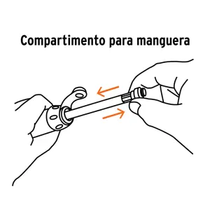 Mini bomba manual para bicicleta, abatible, 75 PSI, TRUPER