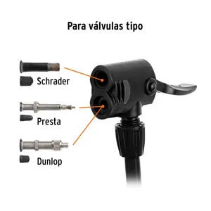 Bomba manual para inflar, 80 PSI, PRETUL