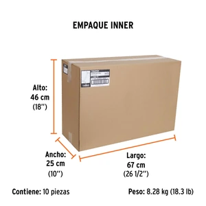 Bomba manual para inflar, 100 PSI, TRUPER
