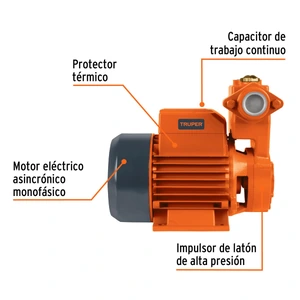 Bomba periférica autocebante, 3/4 HP, TRUPER
