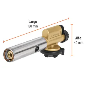 Truper Boquilla aluminio, enc.electrónico, p/lata de gas 1/4 vuelta