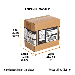 Juego 3 boquillas para cortadora plasma COPLA-40, Truper