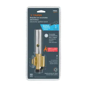 Truper Boquilla c/encendido electrónico para lata c/válvula roscada