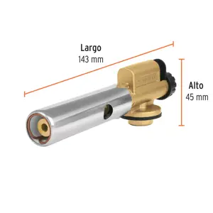 Truper Boquilla c/encendido electrónico para lata c/válvula roscada