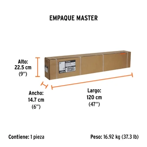 Bomba sumergible, tipo bala, 1-1/2HP, a/limpia, 220V, Truper