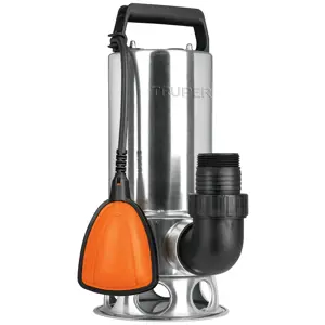 12608 / BOS-1-1/2SM Bomba sumergible acero inoxidable,agua sucia,1-1/2HP, Truper