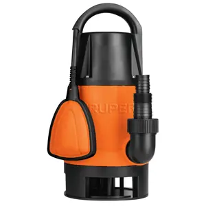 12604 / BOS-1-1/2SP Bomba sumergible plástica, 1-1/2 HP para agua sucia, Truper