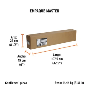 Bomba sumergible, tipo bala, 1 HP, a/limpia, 220V, Truper