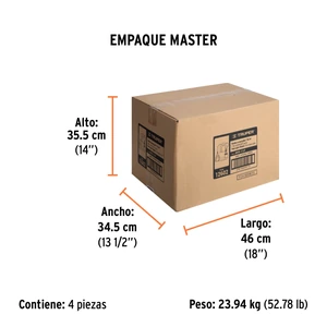 Bomba sumergible plástica, 1 HP para agua limpia, Truper