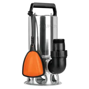 12607 / BOS-1SM Bomba sumergible acero inoxidable, agua sucia, 1HP, Truper