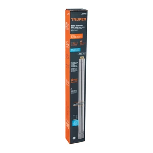 Bomba sumergible, tipo bala, 3 HP, a/limpia, 220V, Truper