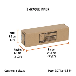 Broca plana de manita 5/16