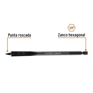Broca plana de manita 3/8