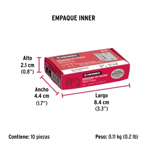 Bisagra rectangular 1