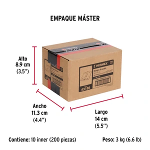 Bisagra rectangular 1-1/2