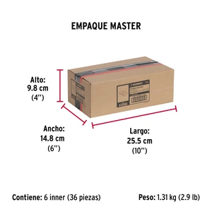 Hermex Bolsa con 2 bisagras rectangulares 1-1/2