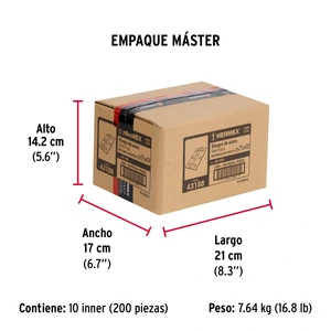 Bisagra rectangular 2-1/2