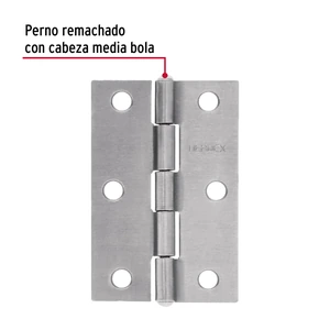 Hermex Bolsa con 2 bisagras rectangulares 2-1/2