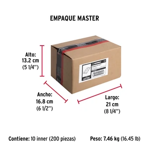 Bisagra rectangular 2-1/2