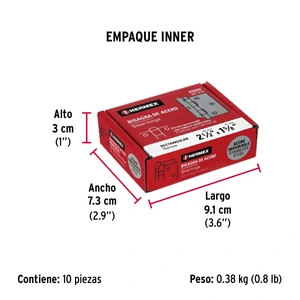 Bisagra rectangular 2-1/2