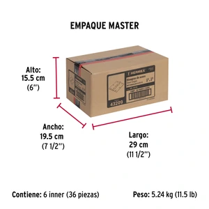 Hermex Bolsa con 2 bisagras rectangulares 3