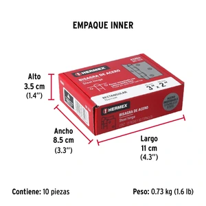 Bisagra rectangular 3