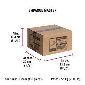 Bisagra rectangular 3-1/2